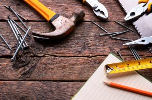 Necessary tools for carpentry and caregiving